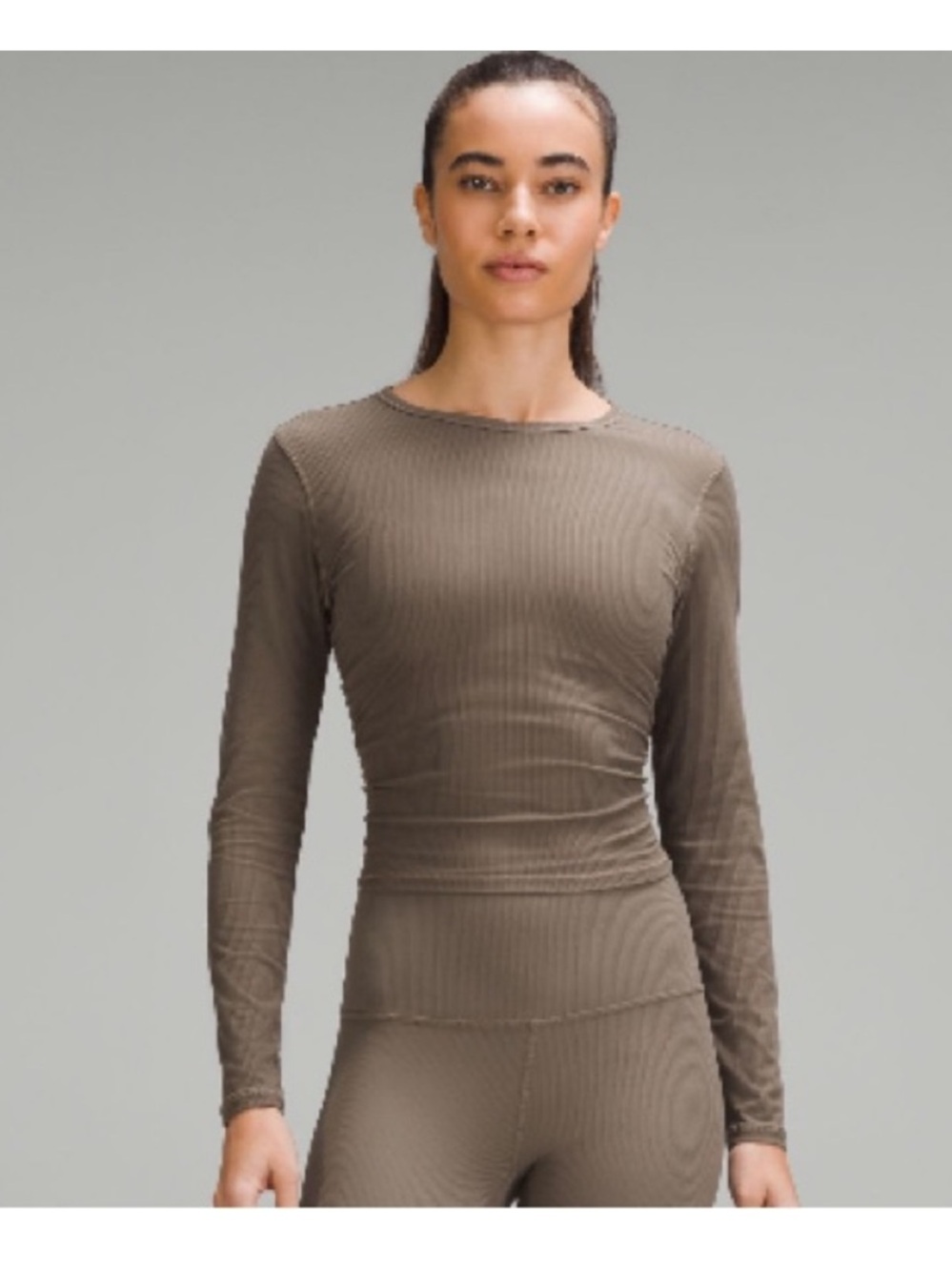 All It Takes Ribbed Nulu Long-Sleeve Shirt | Size: 8